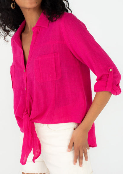 Weekend Tie Front Shirt