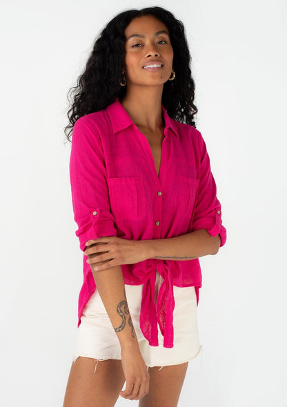 Weekend Tie Front Shirt