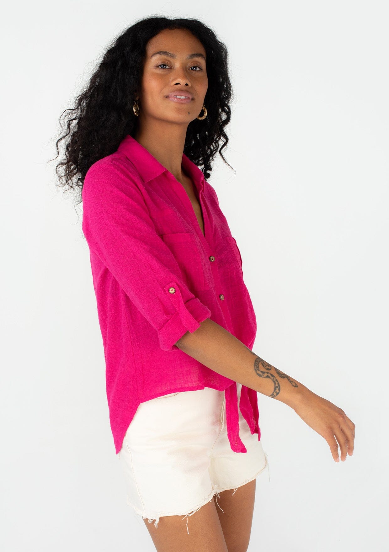 Weekend Tie Front Shirt