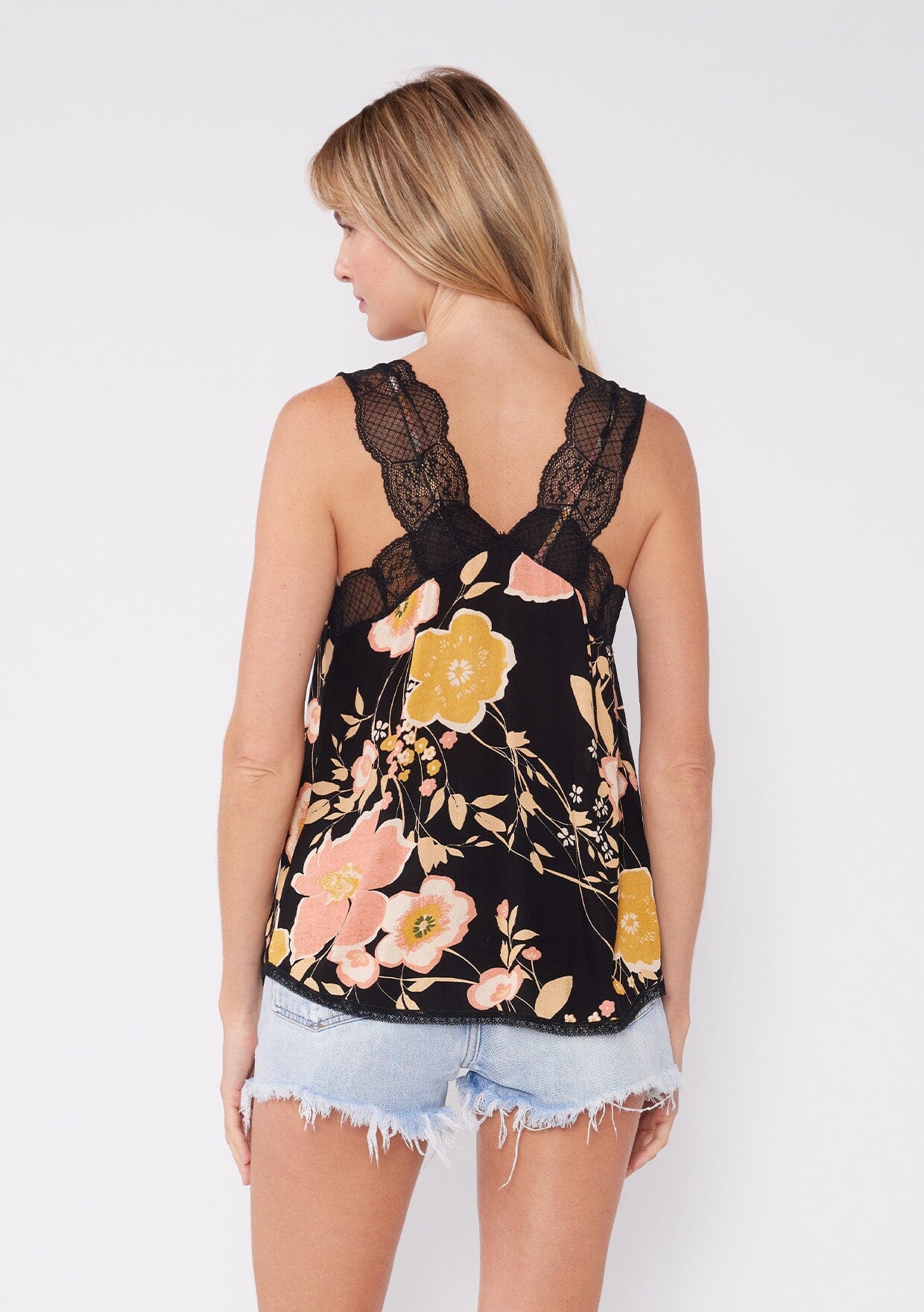 Anna Floral Lace Tank Top