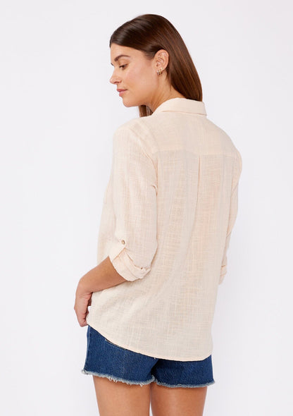 Breezy Basics Button Front Top