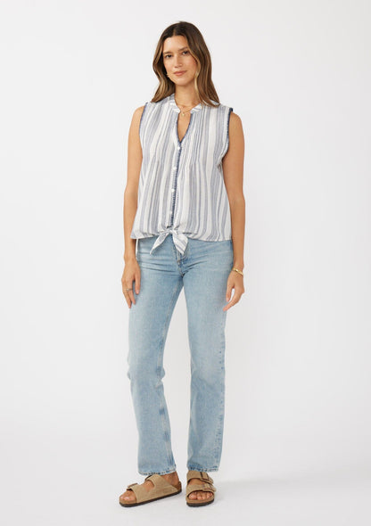 Faye Tie Front Tank Top