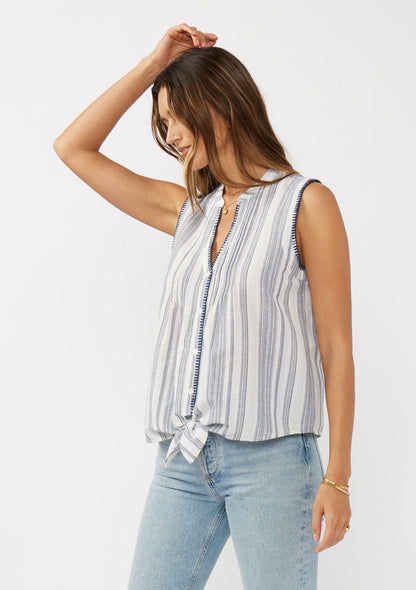 Faye Tie Front Tank Top