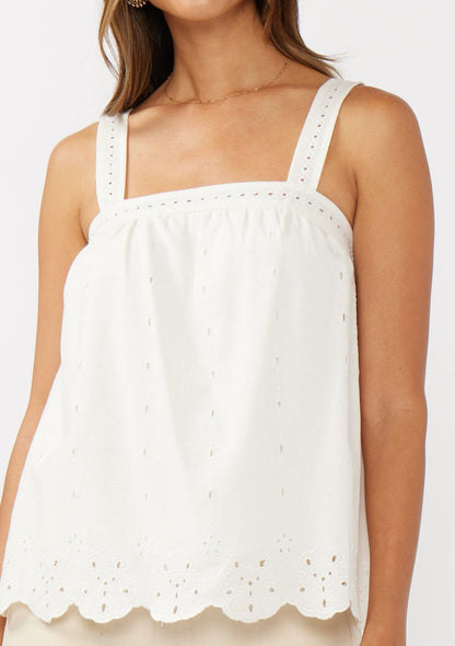 Maribel Eyelet Tank Top