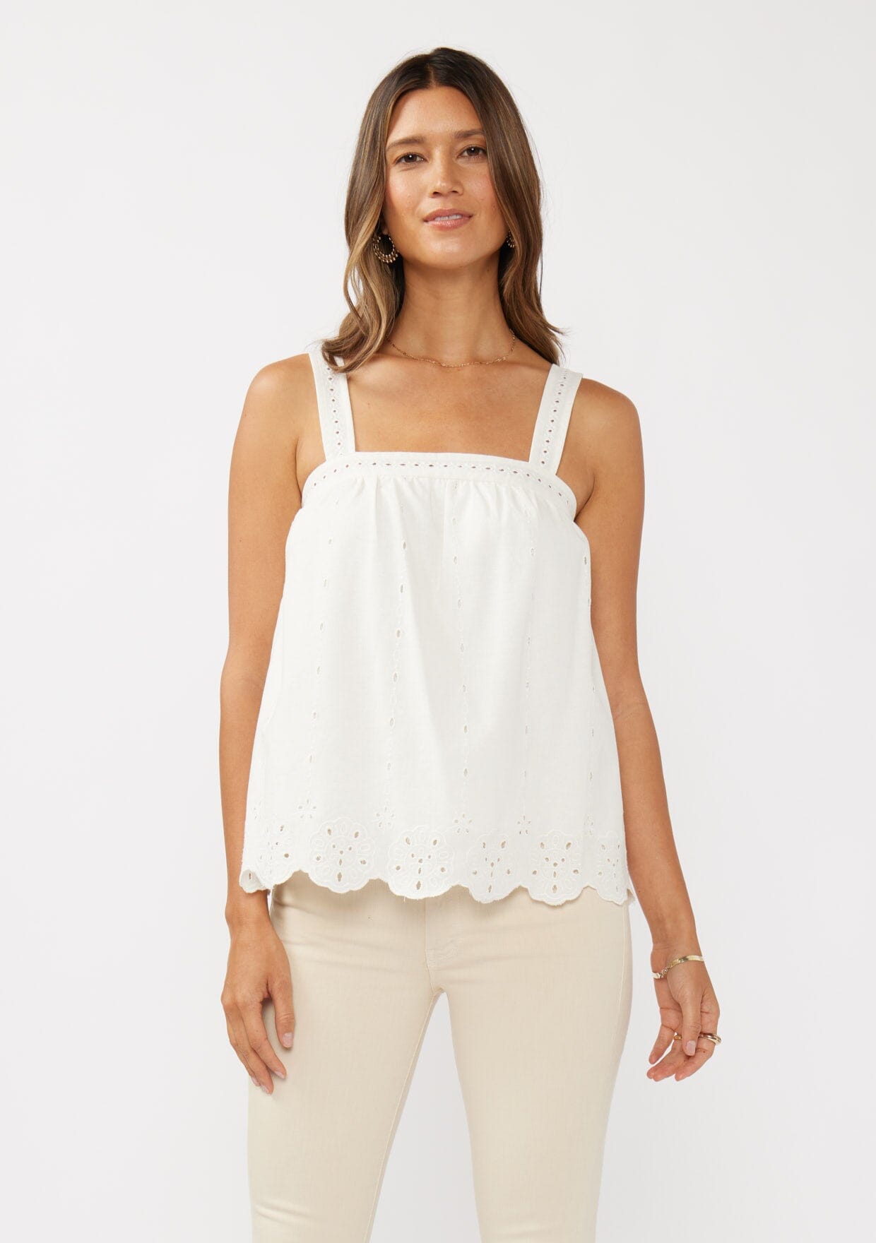Maribel Eyelet Tank Top