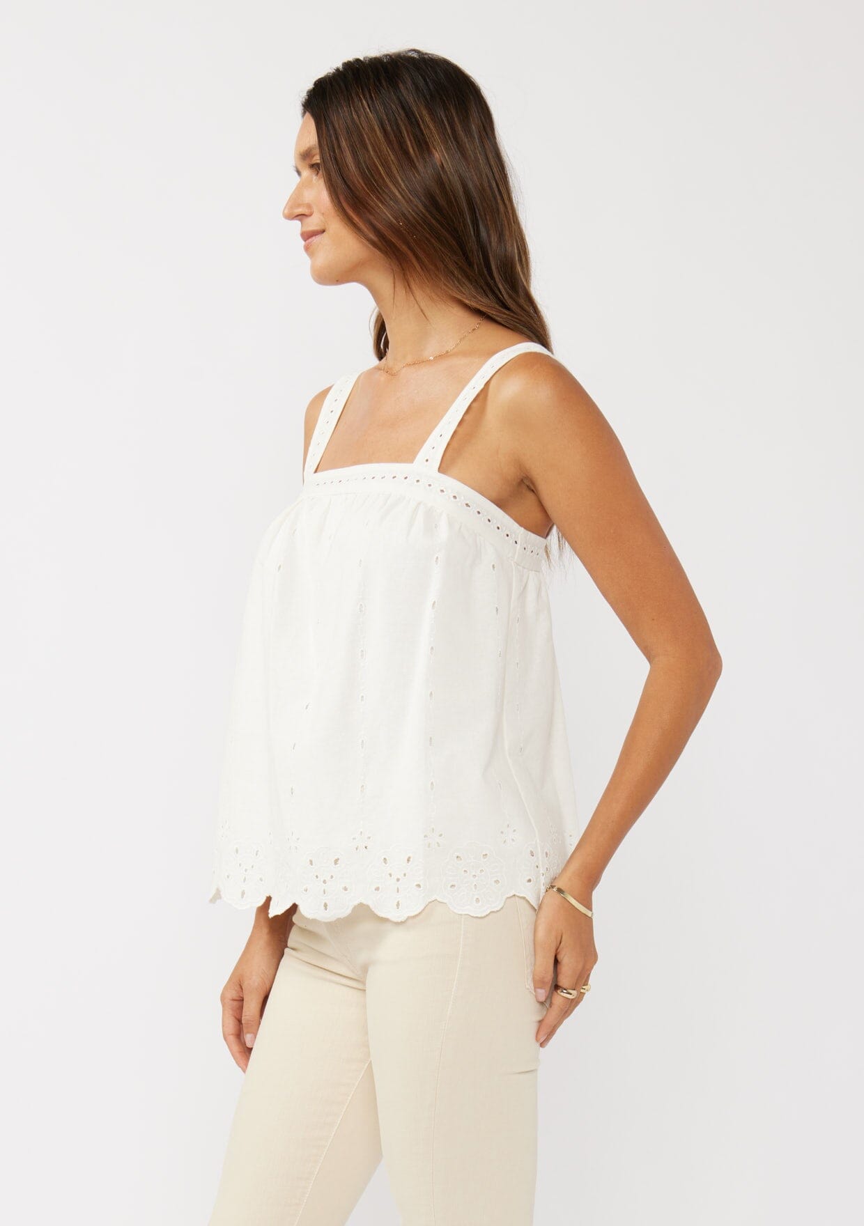 Maribel Eyelet Tank Top