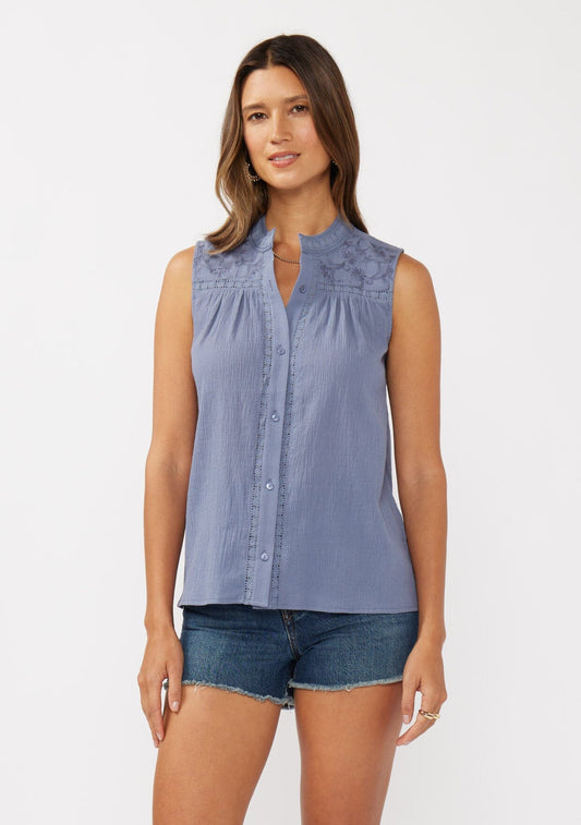 Elara Embroidered Tank Top