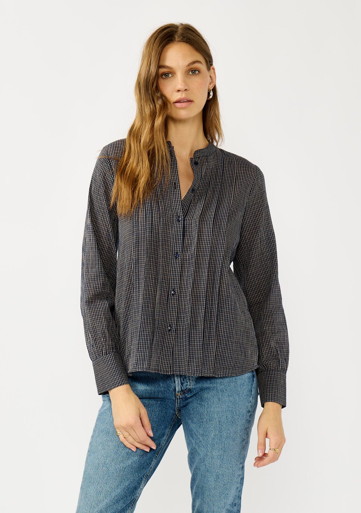 Alma Checkered Blouse