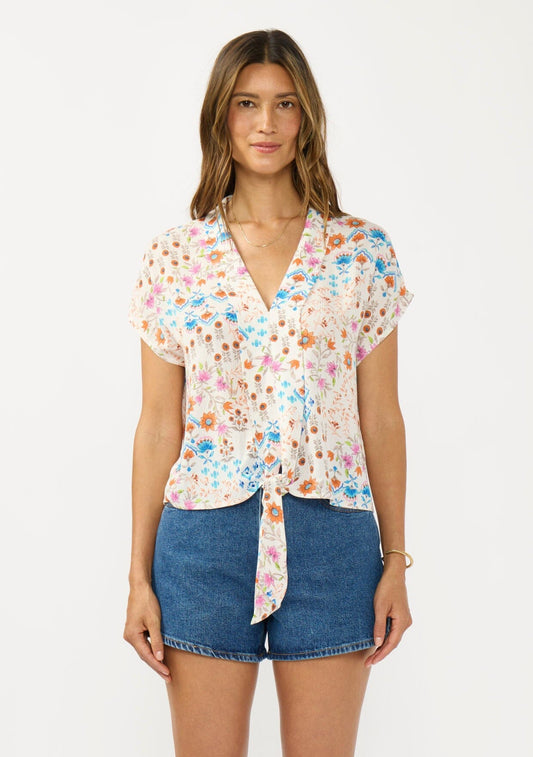 Calista Tie Front Top