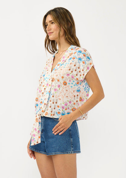 Calista Tie Front Top