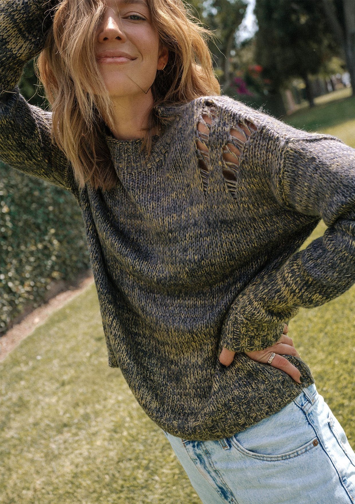 Gracie Space Dye Sweater