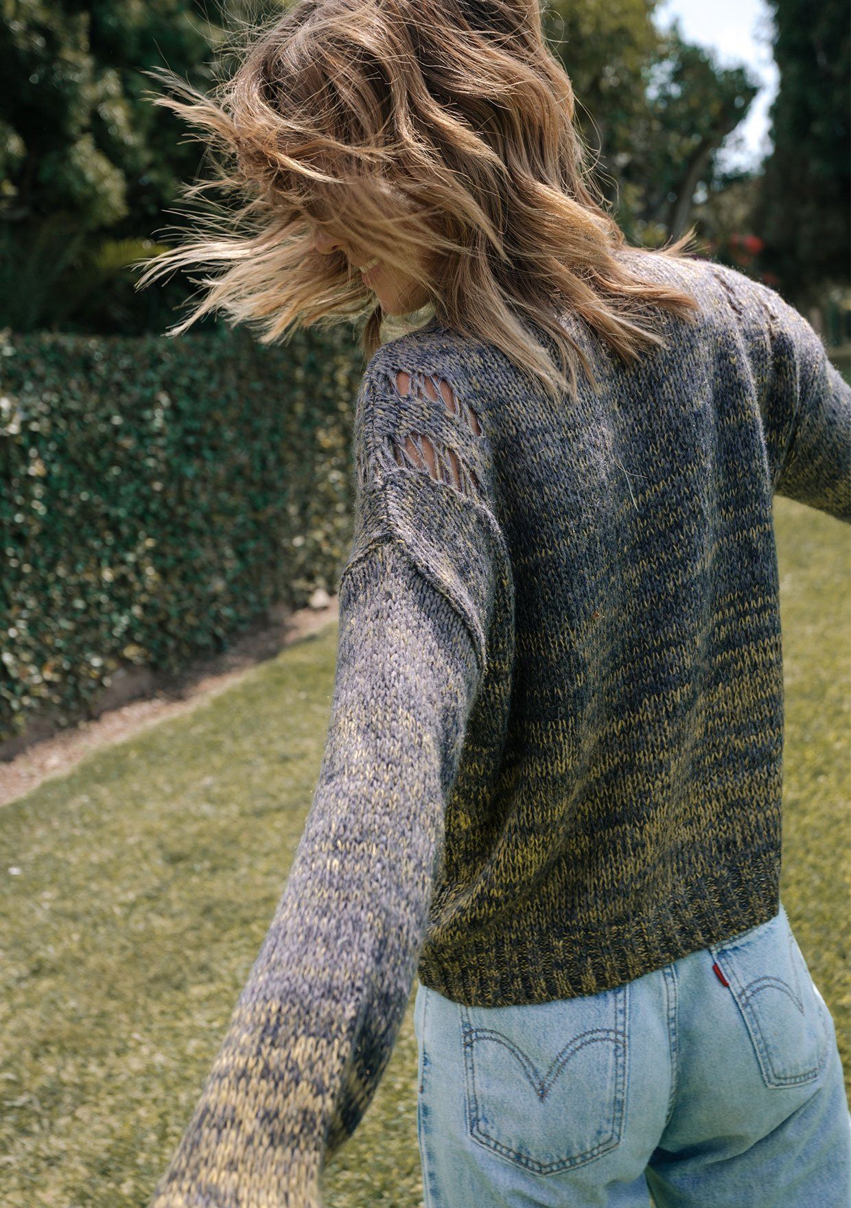 Gracie Space Dye Sweater