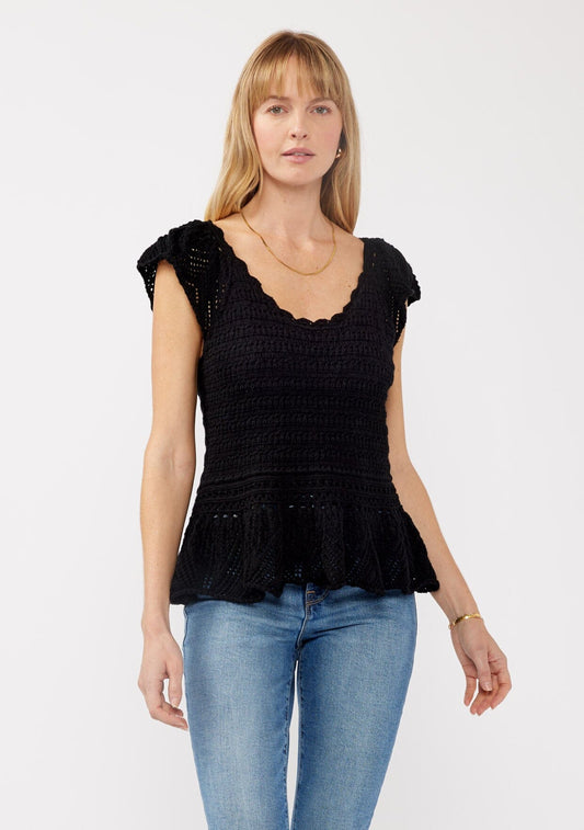 Nora Peplum Knit Top