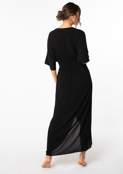 Wandering Knot Front Maxi Dress