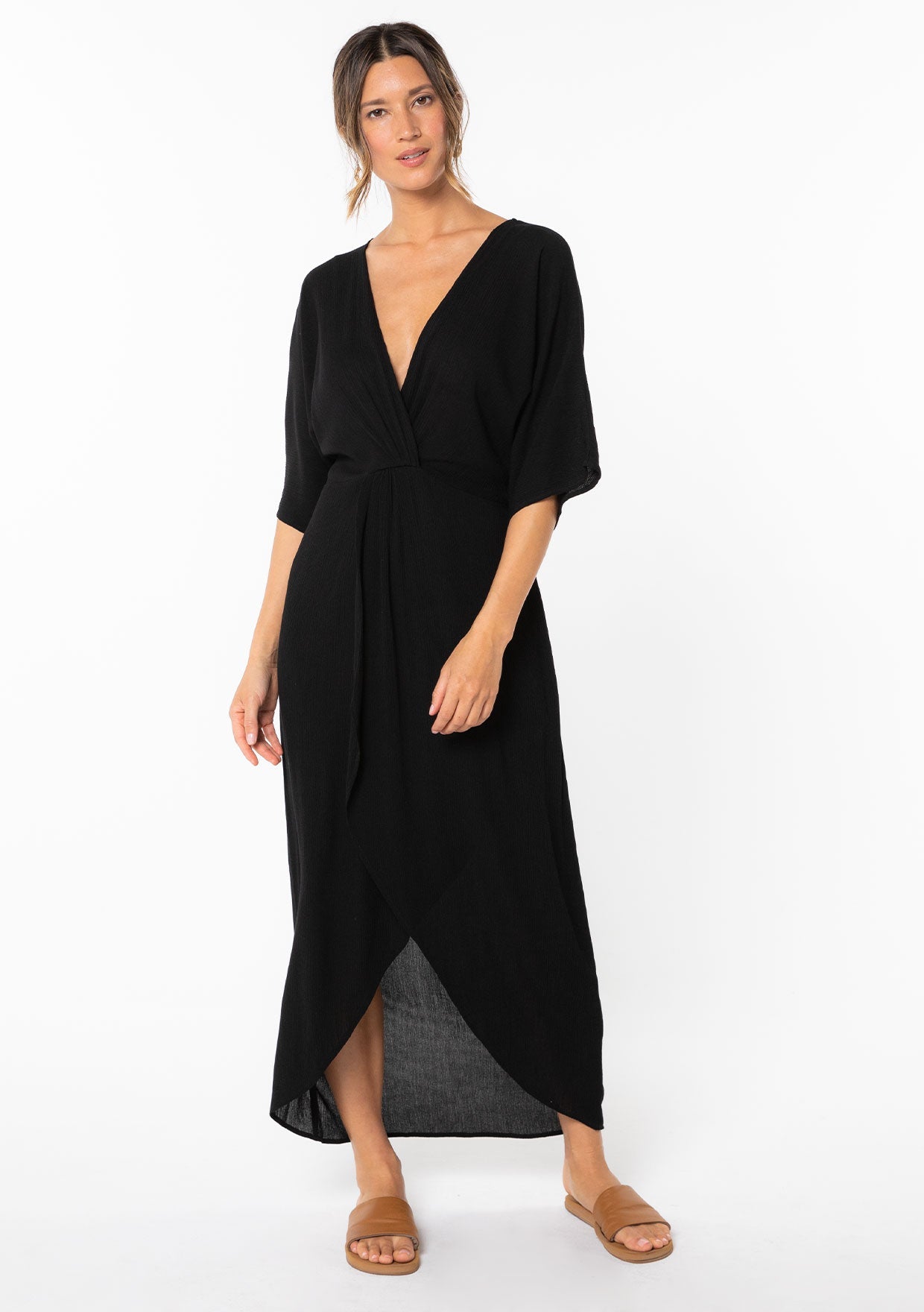 Wandering Knot Front Maxi Dress