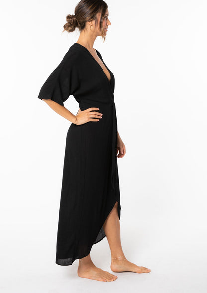 Wandering Knot Front Maxi Dress