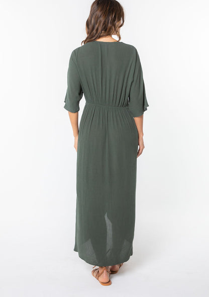 Wandering Knot Front Maxi Dress