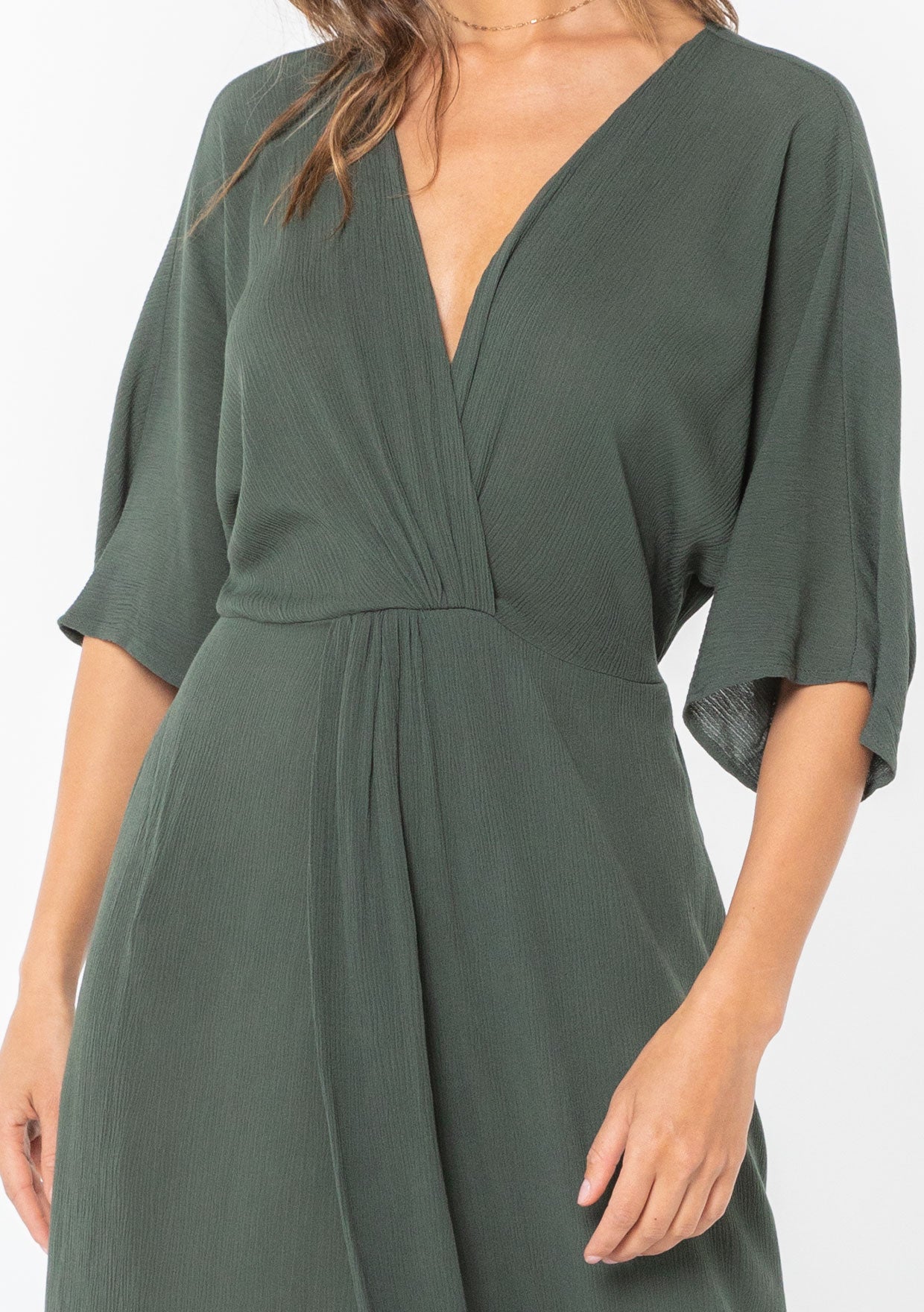 Wandering Knot Front Maxi Dress
