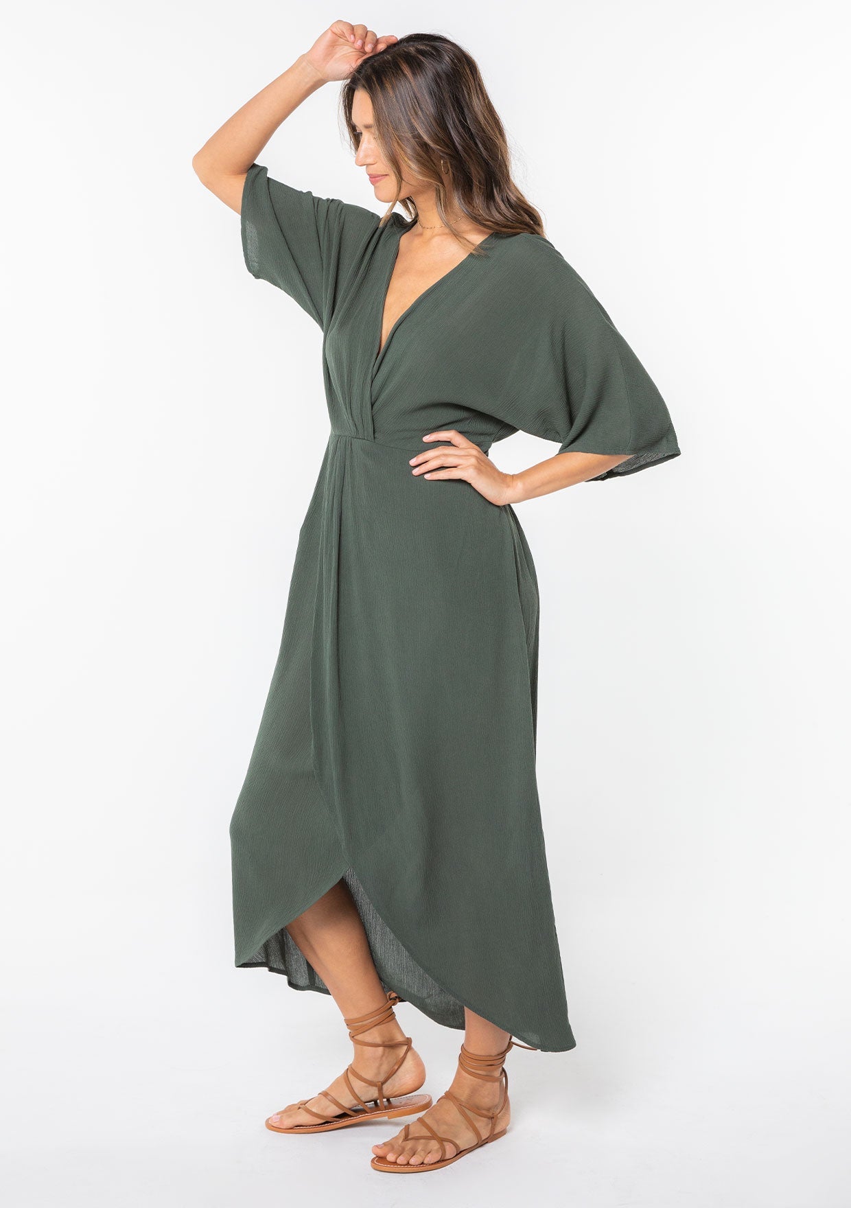 Wandering Knot Front Maxi Dress