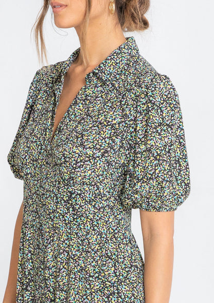 Misha Puff Sleeve Maxi Dress