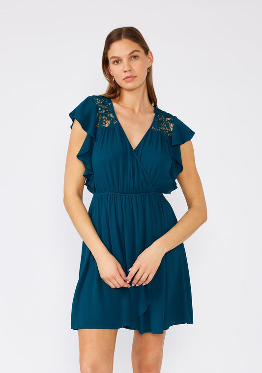 Bayside Crochet Mini Dress