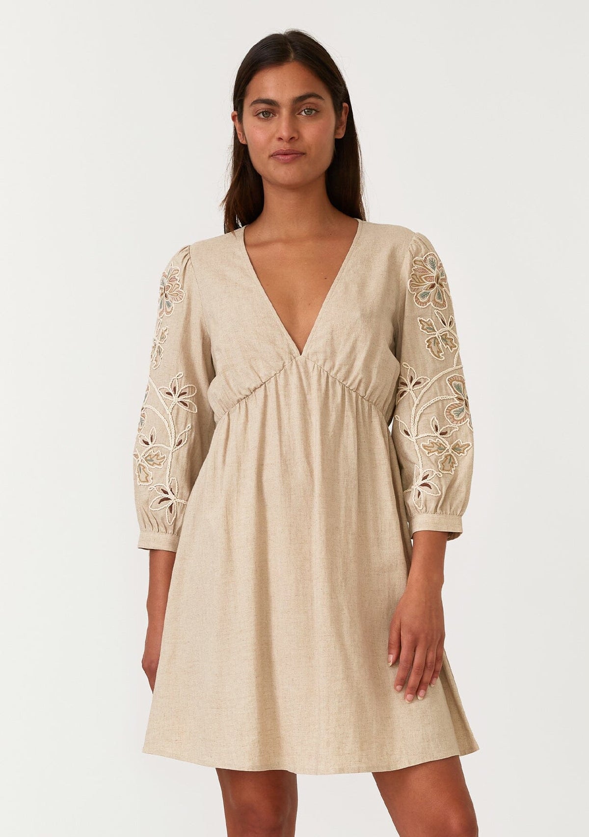 Shiloh Embroidered Mini Dress