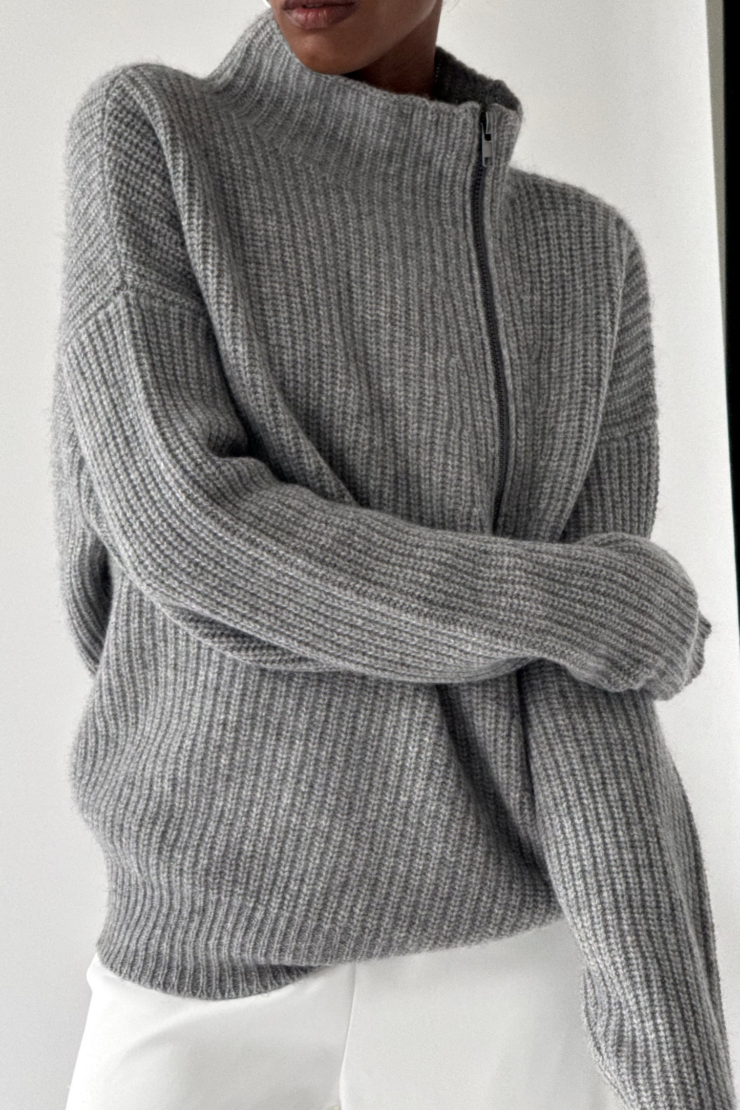 Wool Zip Jumper