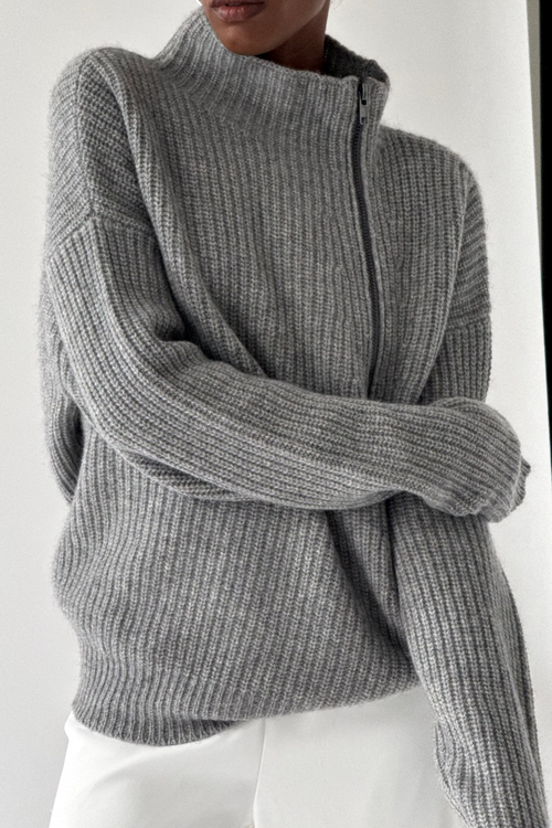 Wool Zip Jumper