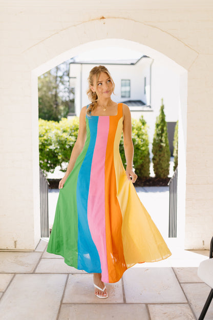 Technicolor Maxi Dress