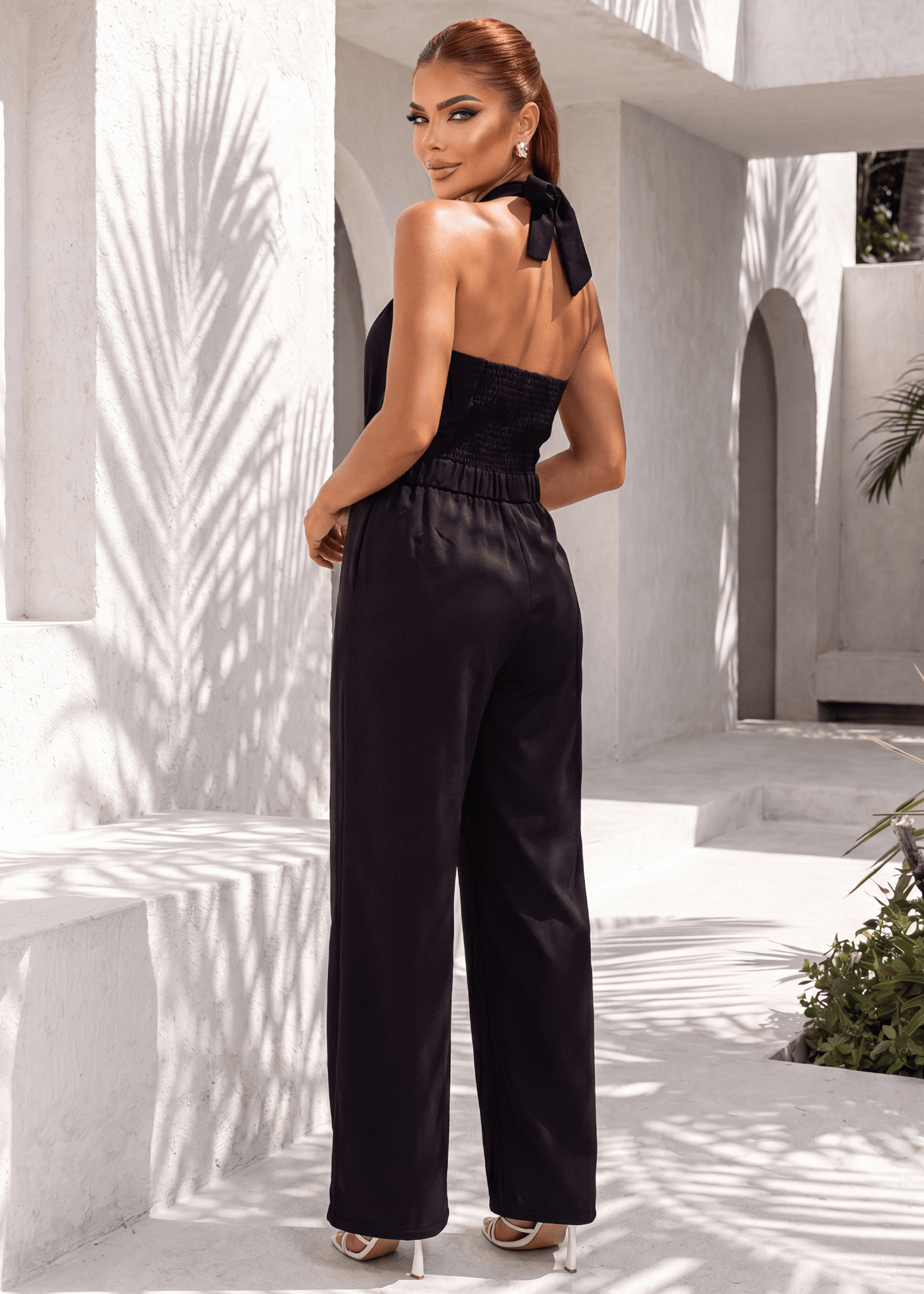 Idle Heart Halterneck Jumpsuit - Black