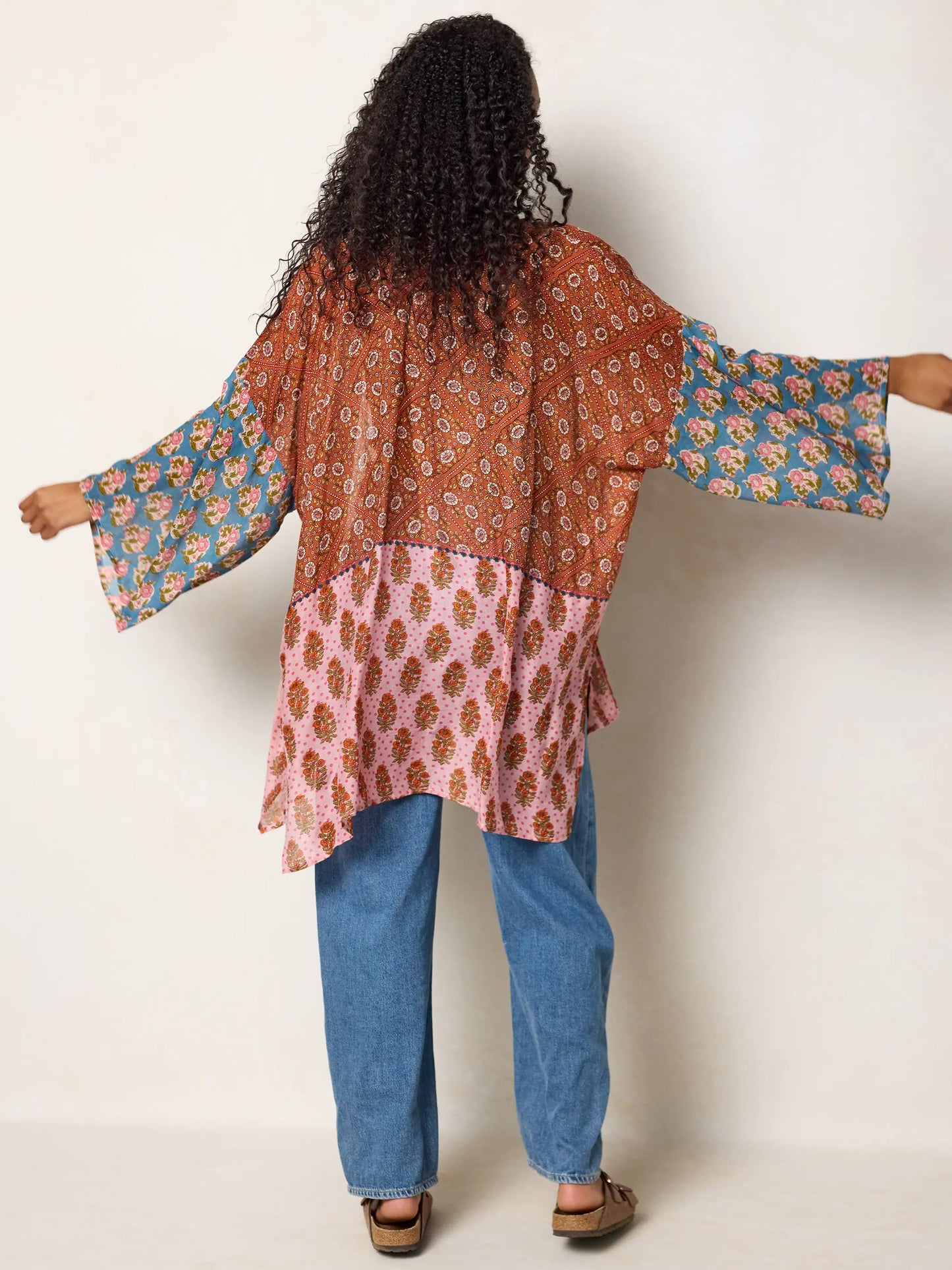 Sierra Kimono - Wildflower Tiles Rust