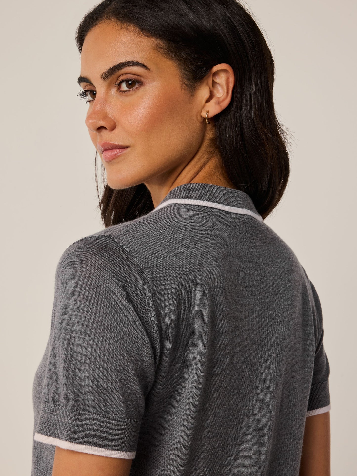 Leith Merino Script Short Sleeve Sweater