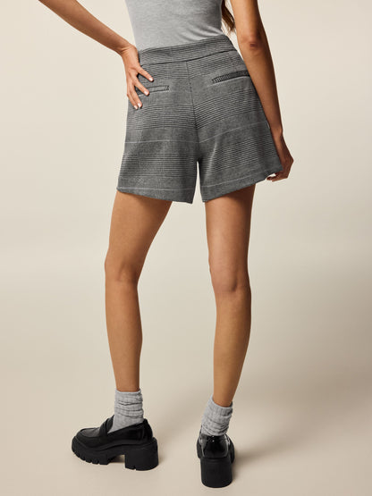 Glen Plaid Trouser Short