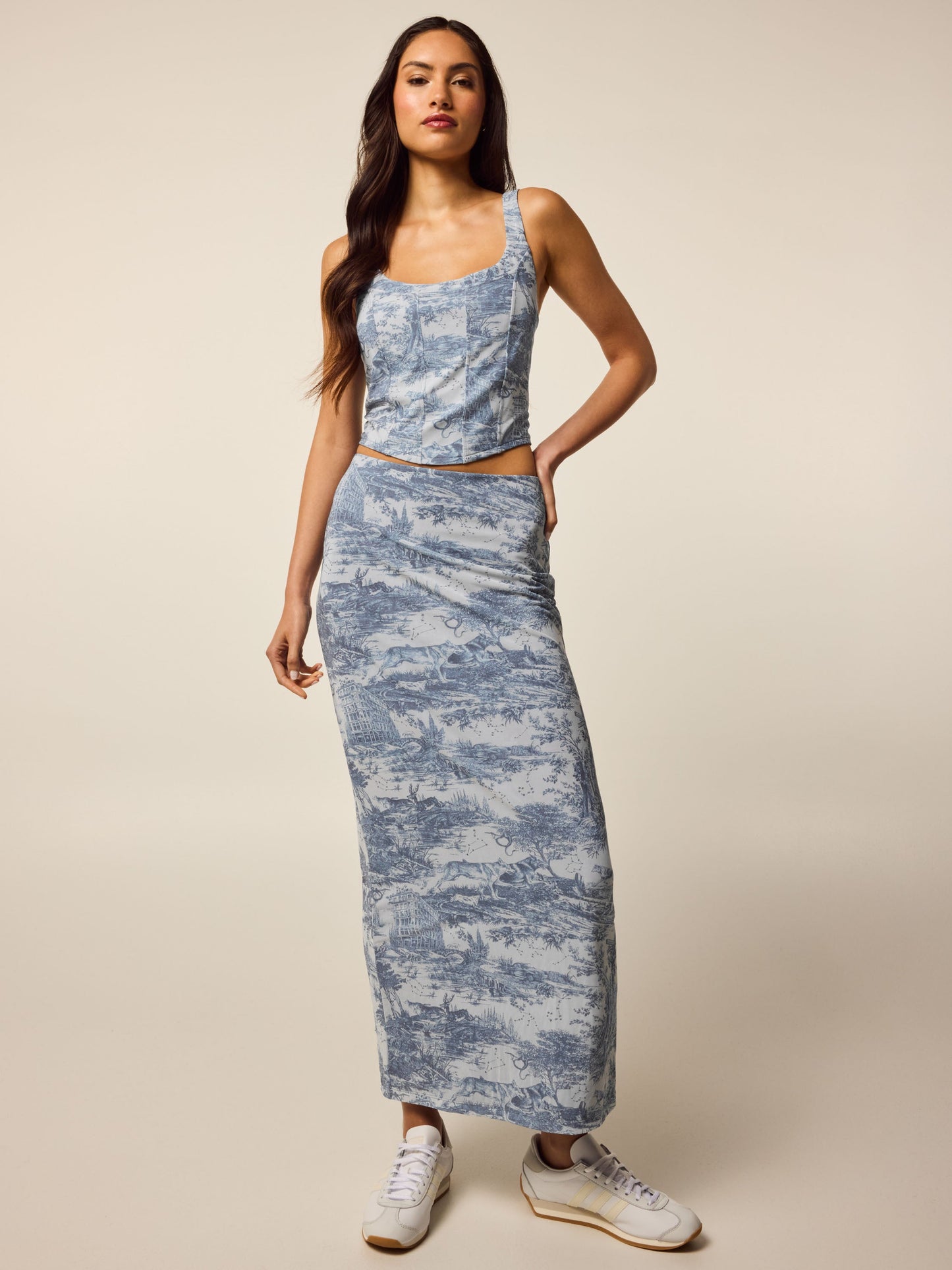Huntress Toile Mesh Midi Skirt