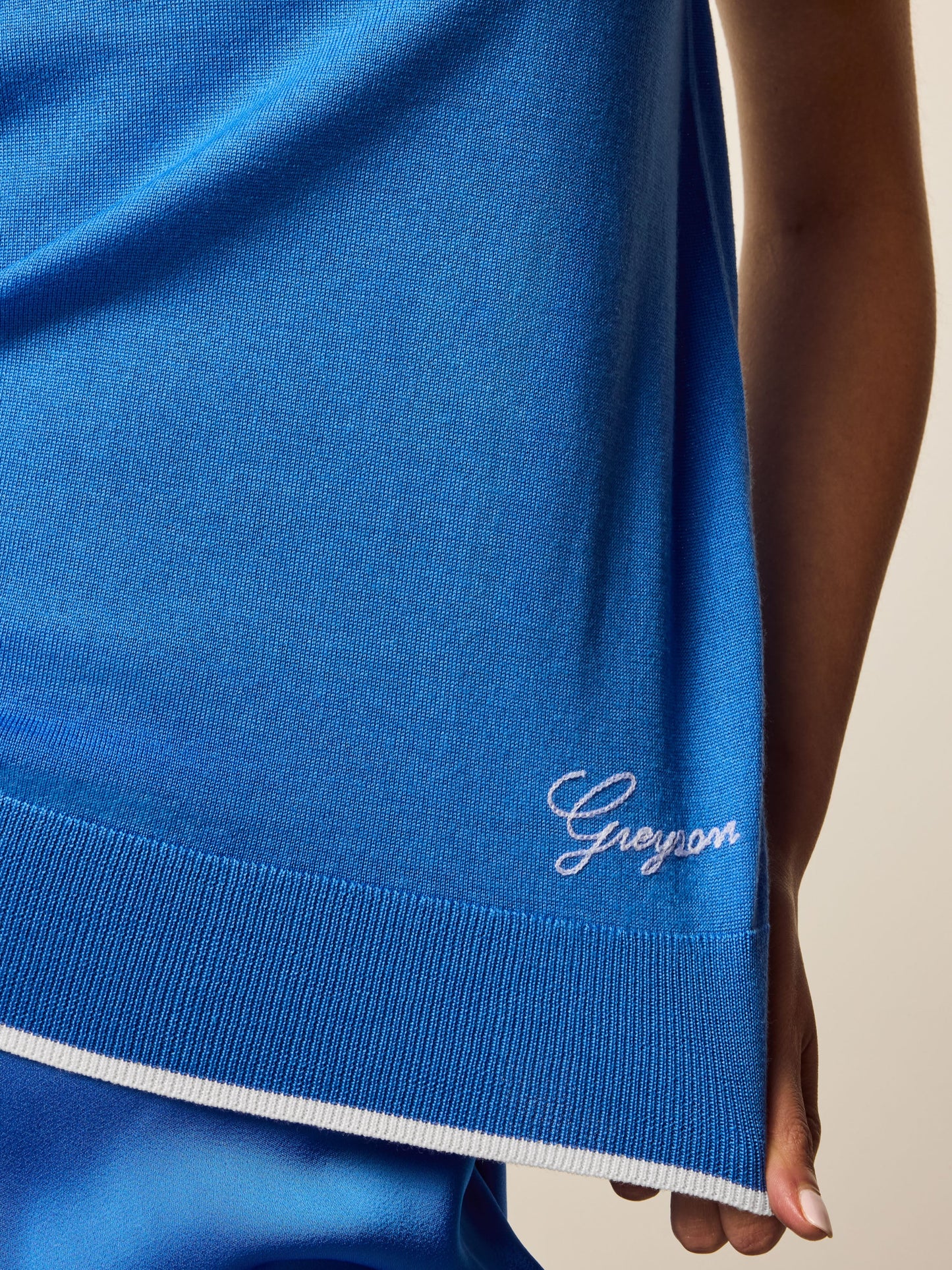 Leith Merino Script Short Sleeve Sweater