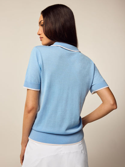 Leith Merino Script Short Sleeve Sweater
