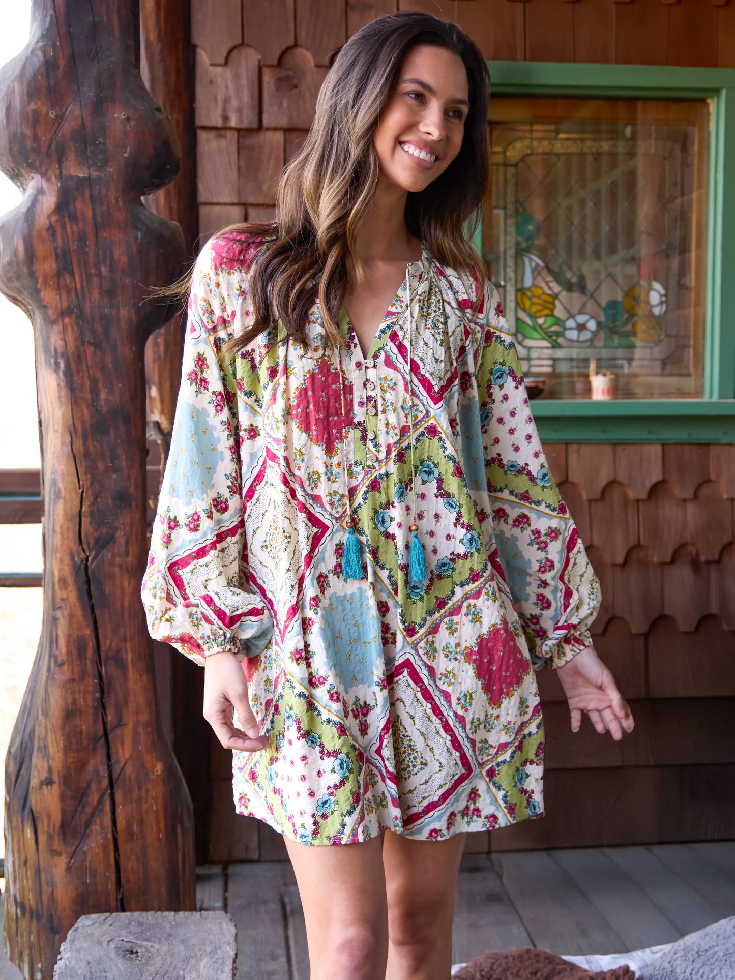 Camille Mini Dress - Handkerchief Mix