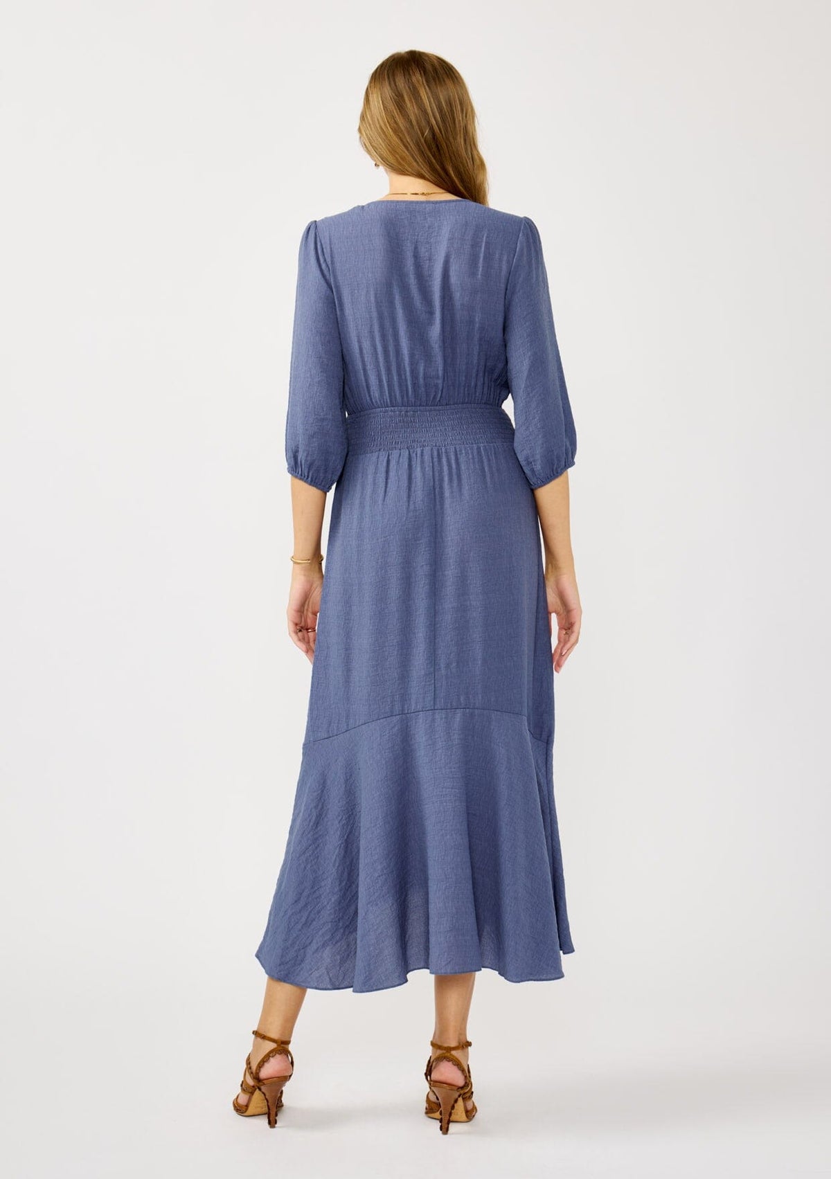 Pate Twist Front Maxi Dress