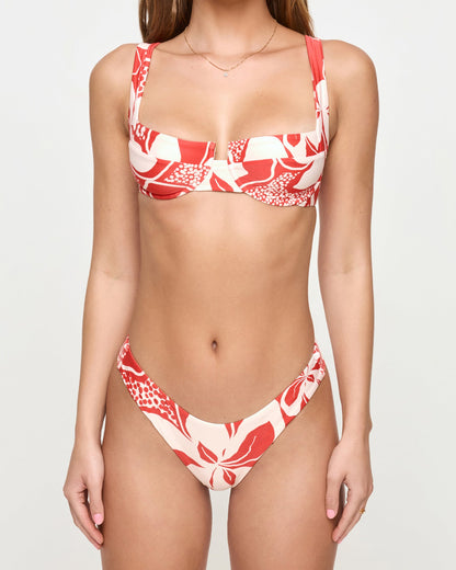Mako Bikini Top - Hibiscus Bloom