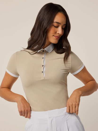 Scarlett Crowley Collar Short Sleeve Polo