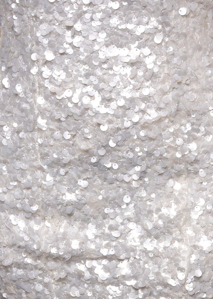 Let Love Grow Sequin Mini Dress - White