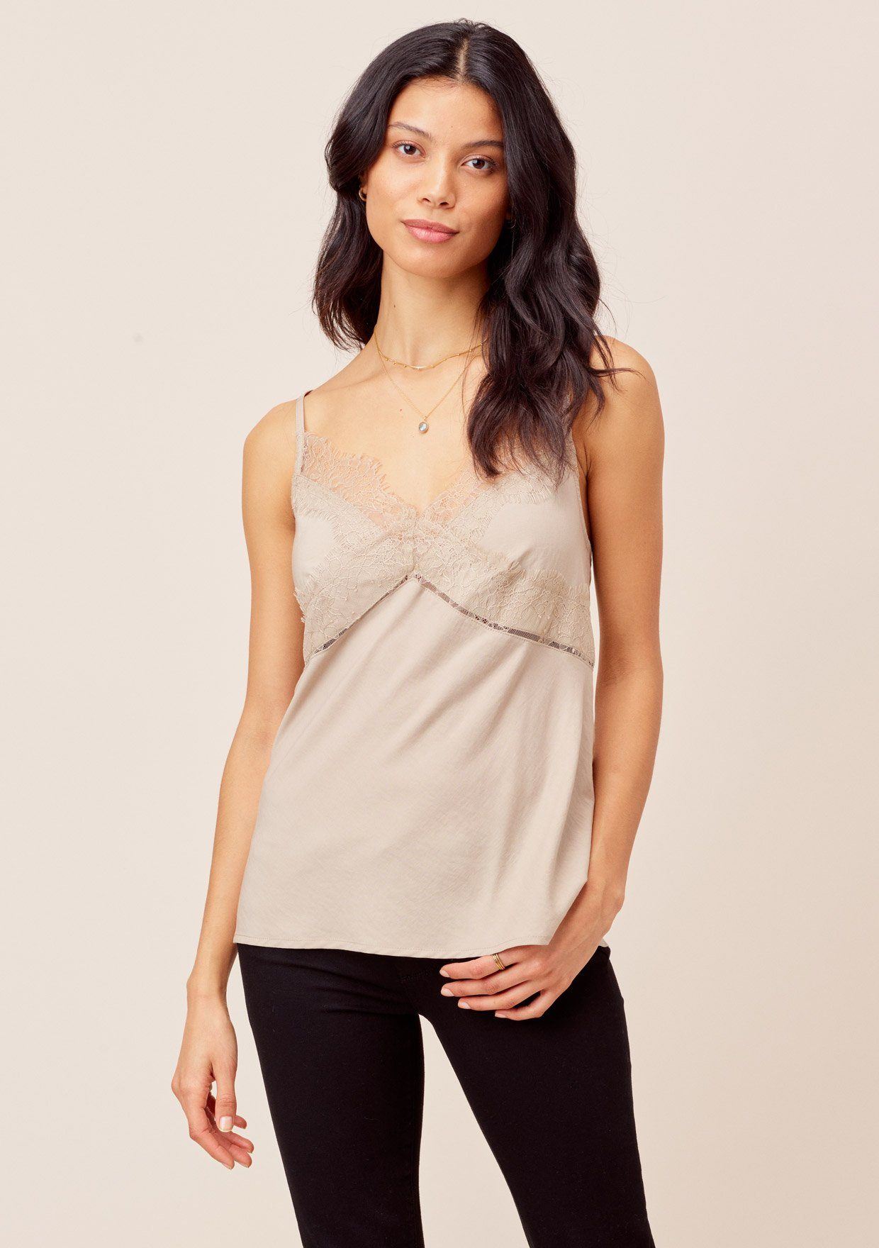 Meri Lace Trim Cami