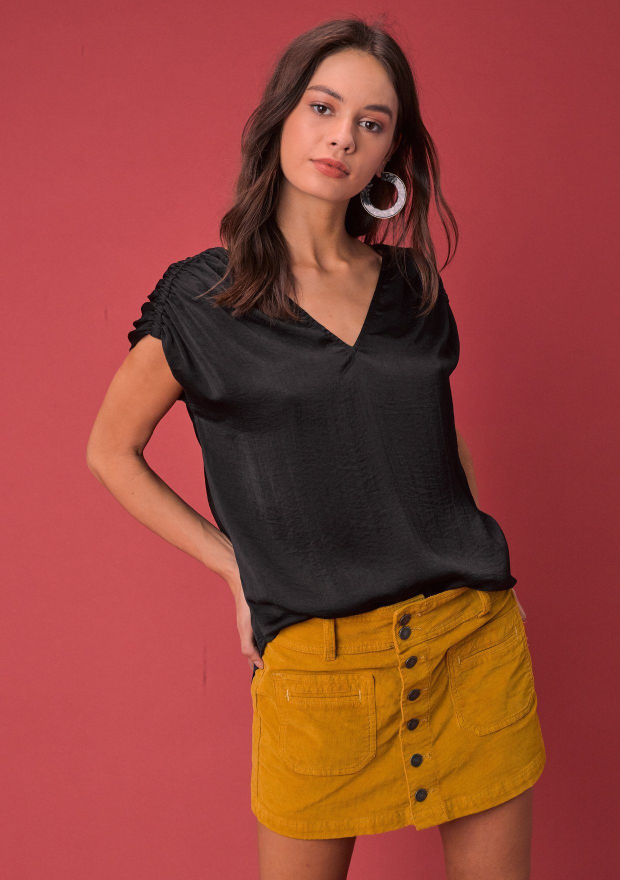 Pearl Washed Satin Top