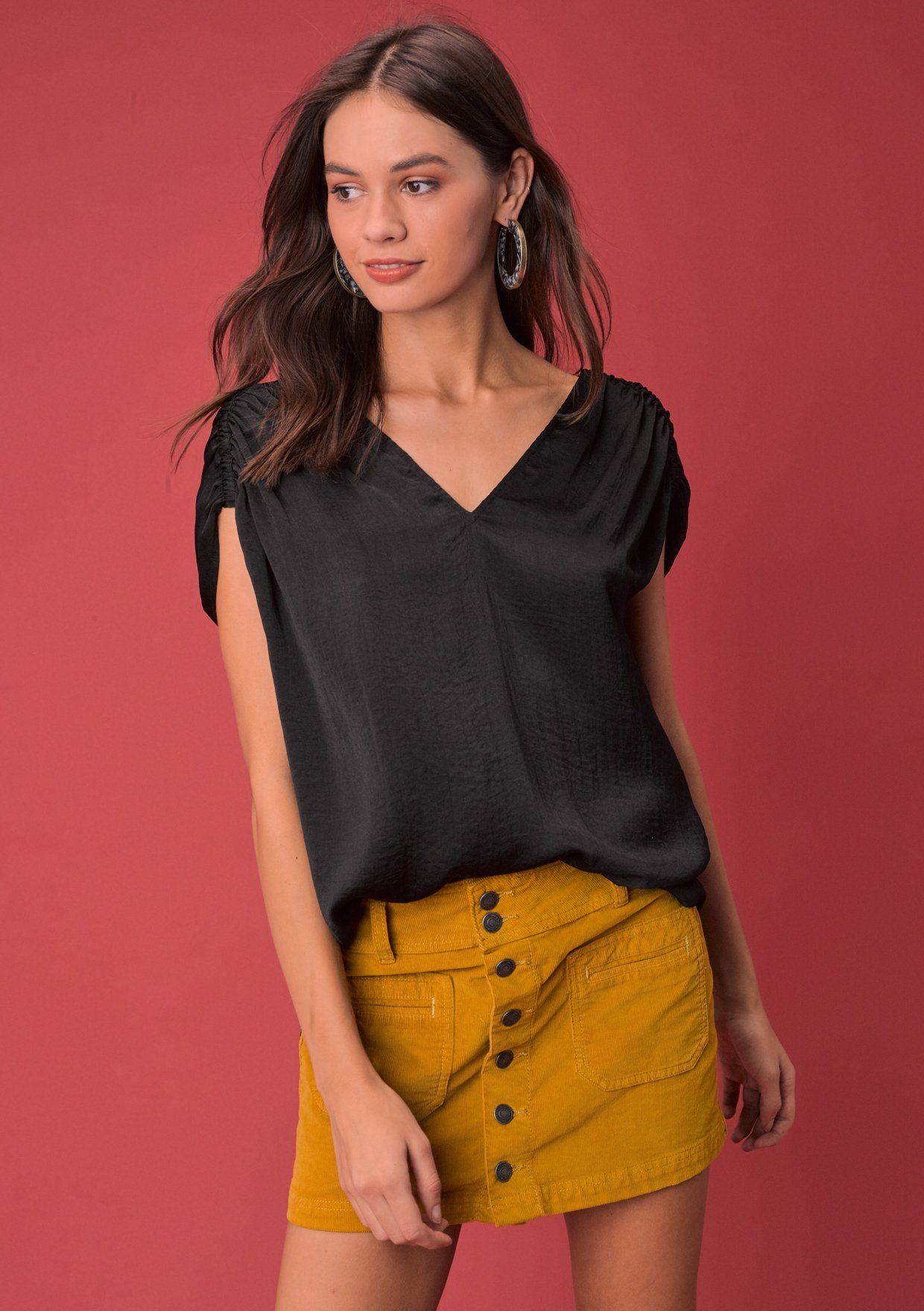 Pearl Washed Satin Top