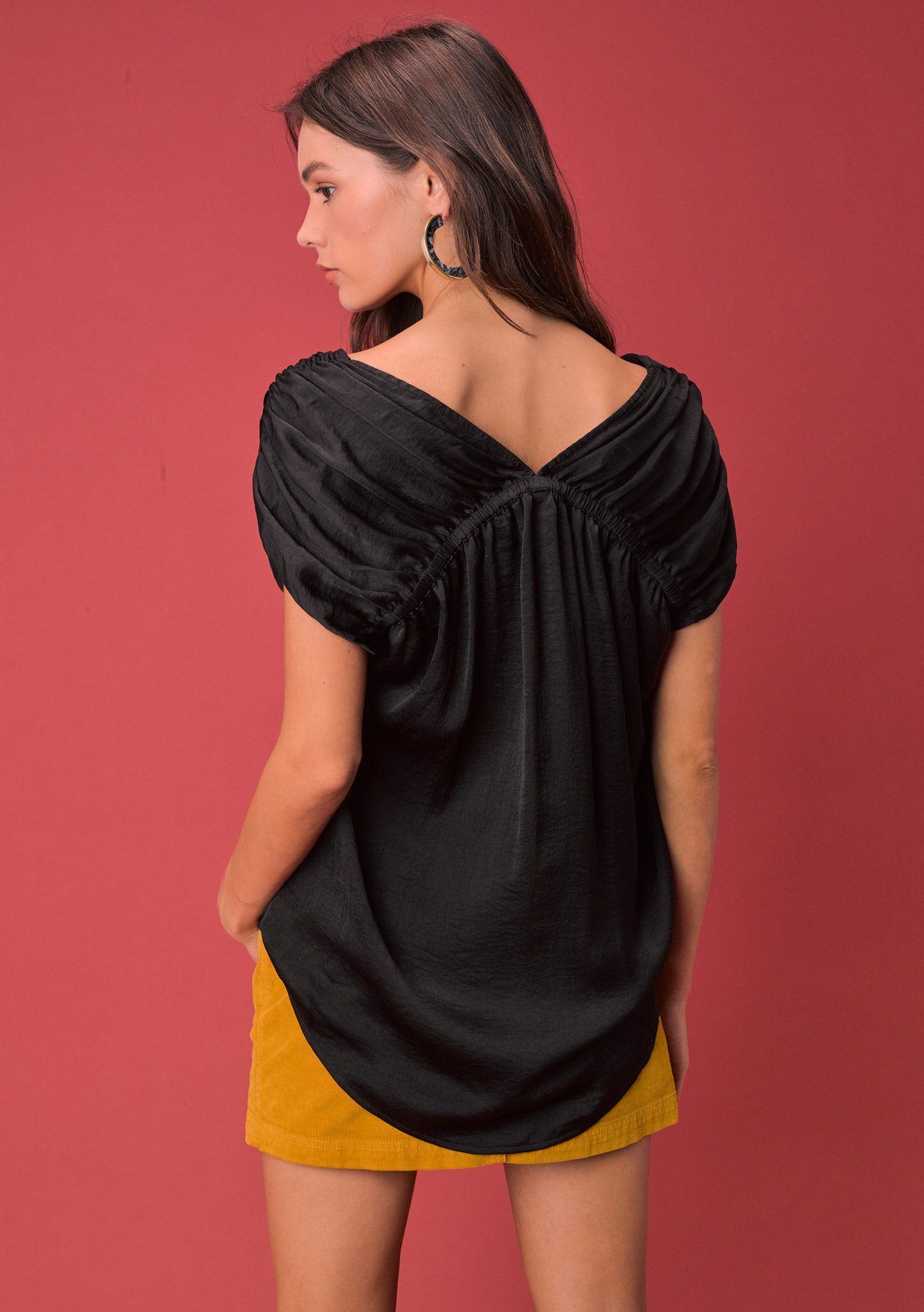 Pearl Washed Satin Top