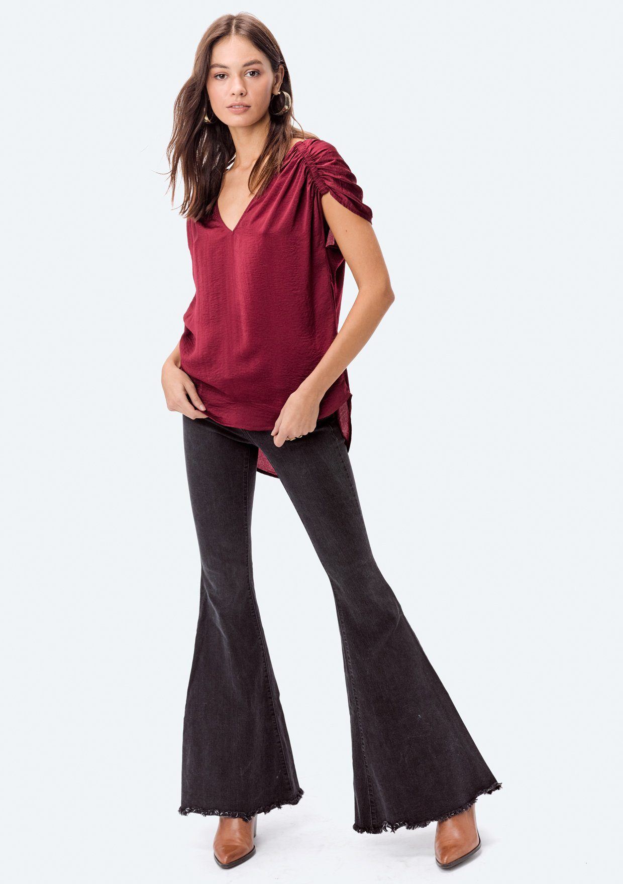 Pearl Washed Satin Top