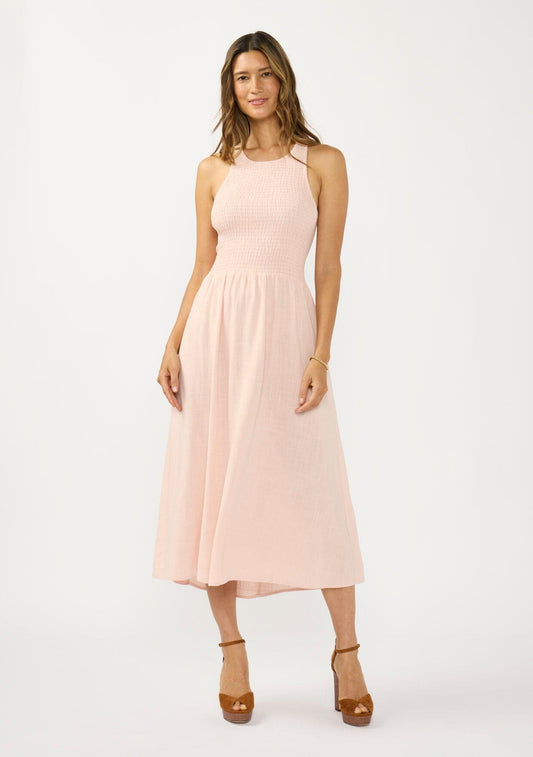 Lura Smocked Midi Dress