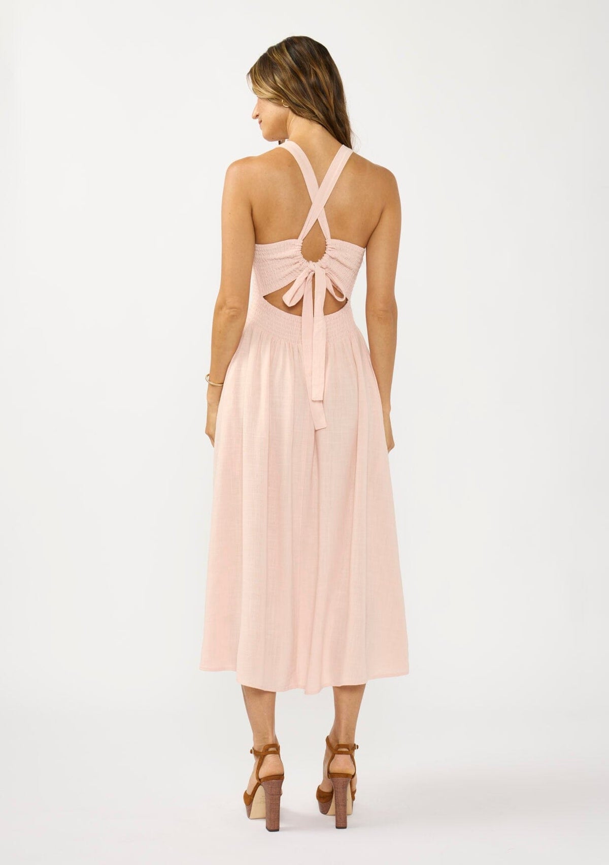 Lura Smocked Midi Dress