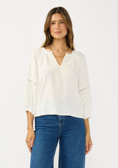 Claire Embroidered Blouse