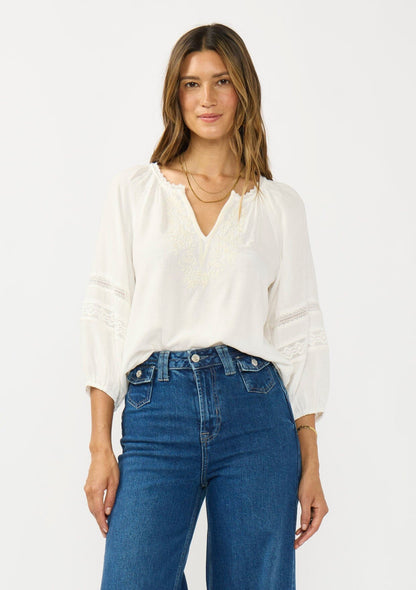 Claire Embroidered Blouse